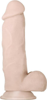 Evolved - buigzame dikke dildo met scrotum en zuignap 21