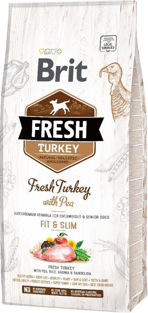 Brit Fresh Turkey & Pea Light Fit & Slim 12 kg -  - 80009421