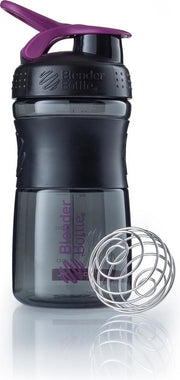 BlenderBottle SportMixer Tritan Grip - Eiwitshaker / Bidon - 590ml - Black/Plum