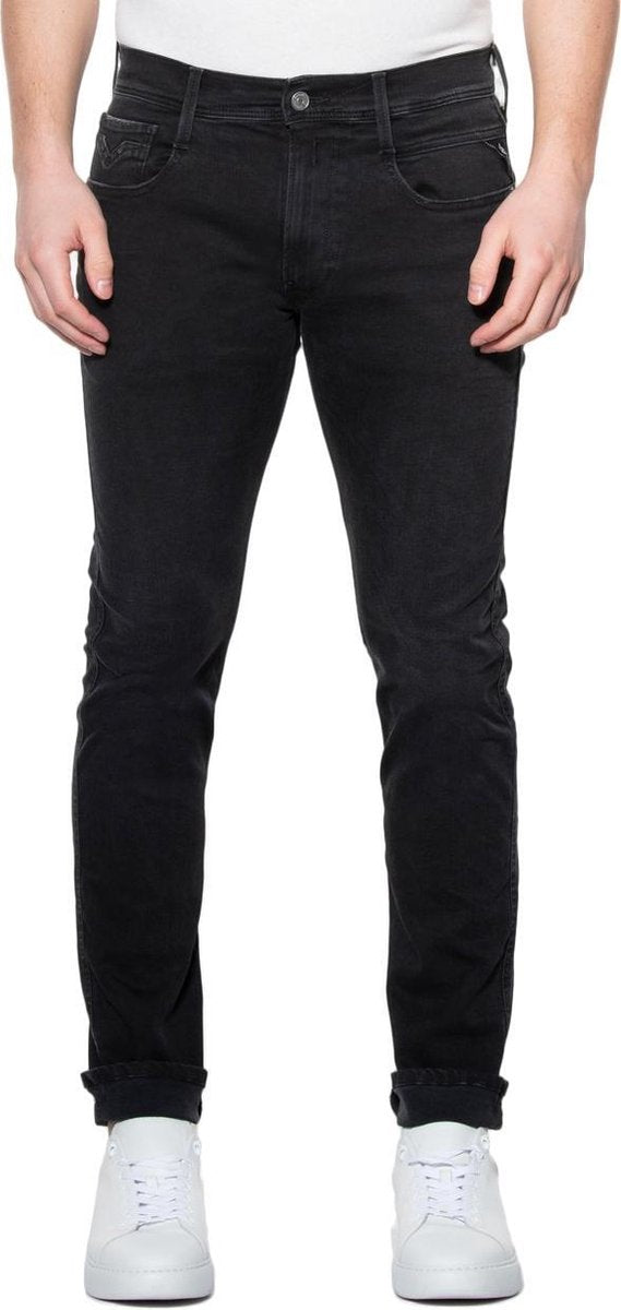 Replay Anbass Hyperflex Clouds Slim Fit Jeans Black
