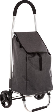 4Goodz Boodschappentrolley Lichtgewicht met grote wielen - 50 liter - Grijs