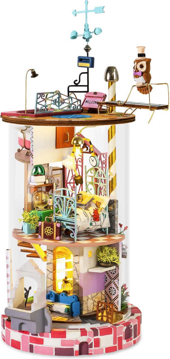 Robotime DIY Bloomy House DS002 Mysterious World 12x14x28cm