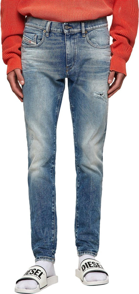 Diesel Jeans D-Strukt Slim Damaged Blue