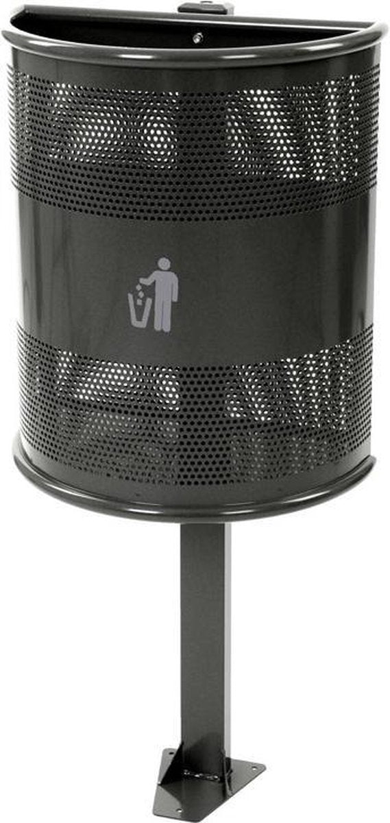 Afvalbak 35 ltr op paal
