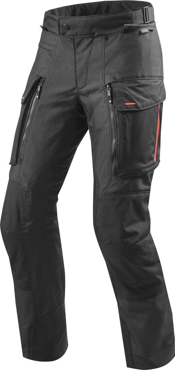 REV'IT! Sand 3 Black Long Textile Motorcycle Pants XL