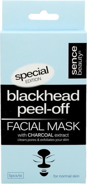 Sence Gezichtsmasker Peel-Off Houtskool 5 stuks
