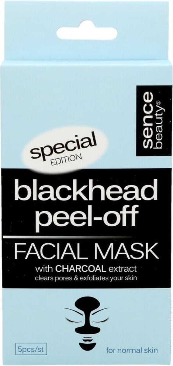 Sence Gezichtsmasker Peel-Off Houtskool 5 stuks