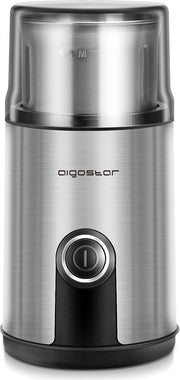 Aigostar Otto 30RYH - Elektrische Koffiemolen - 200W - Roestvrijstaal/Zwart
