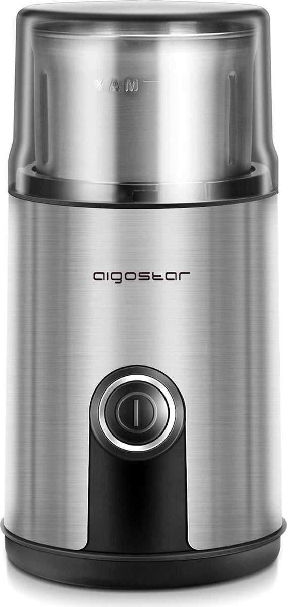 Aigostar Otto 30RYH - Elektrische Koffiemolen - 200W - Roestvrijstaal/Zwart