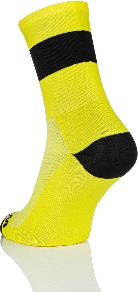 Winaar BEE Fietssokken Zwart/Geel Maat S (39-41)