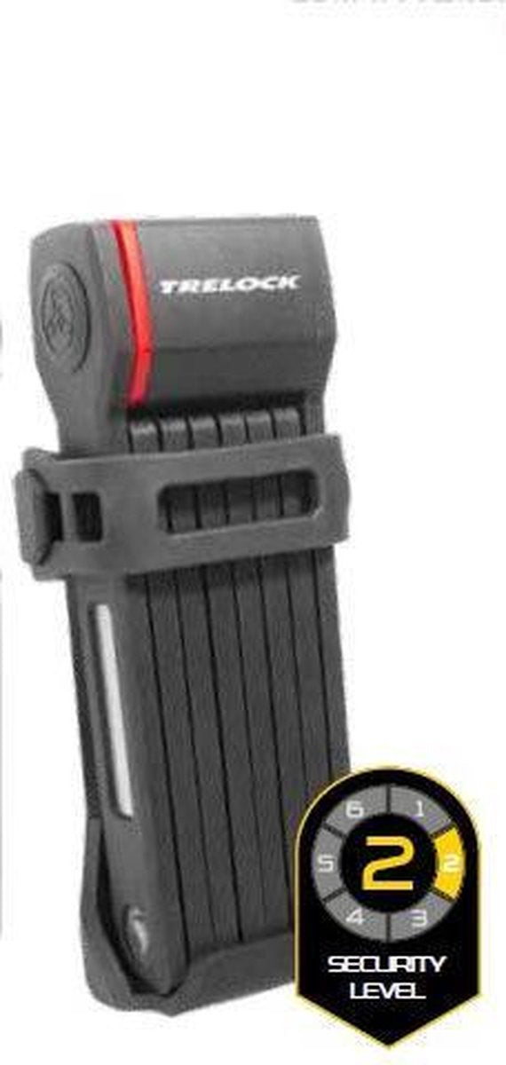 Trelock Vouwslot FS 280 Two.Go 80 cm X-Move zwart