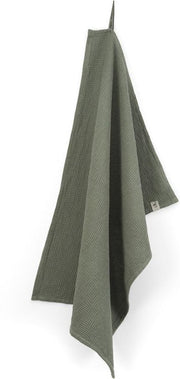 Walra Keukendoek Dry with Cubes Uni - 50x70 - 100% Katoen - Legergroen