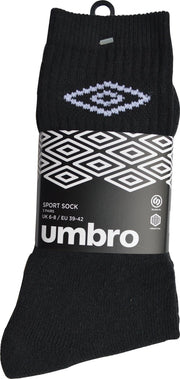 Umbro sportkous zwart Tennis Maat 43/46 - 6 paar