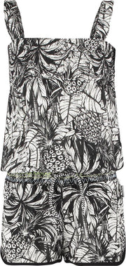 Vingino Vingino Poani Jumpsuit - Meisjes - zwart - wit