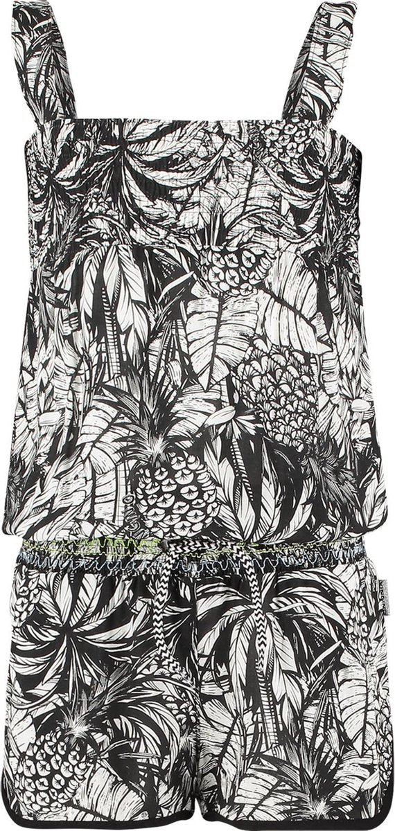 Vingino Vingino Poani Jumpsuit - Meisjes - zwart - wit