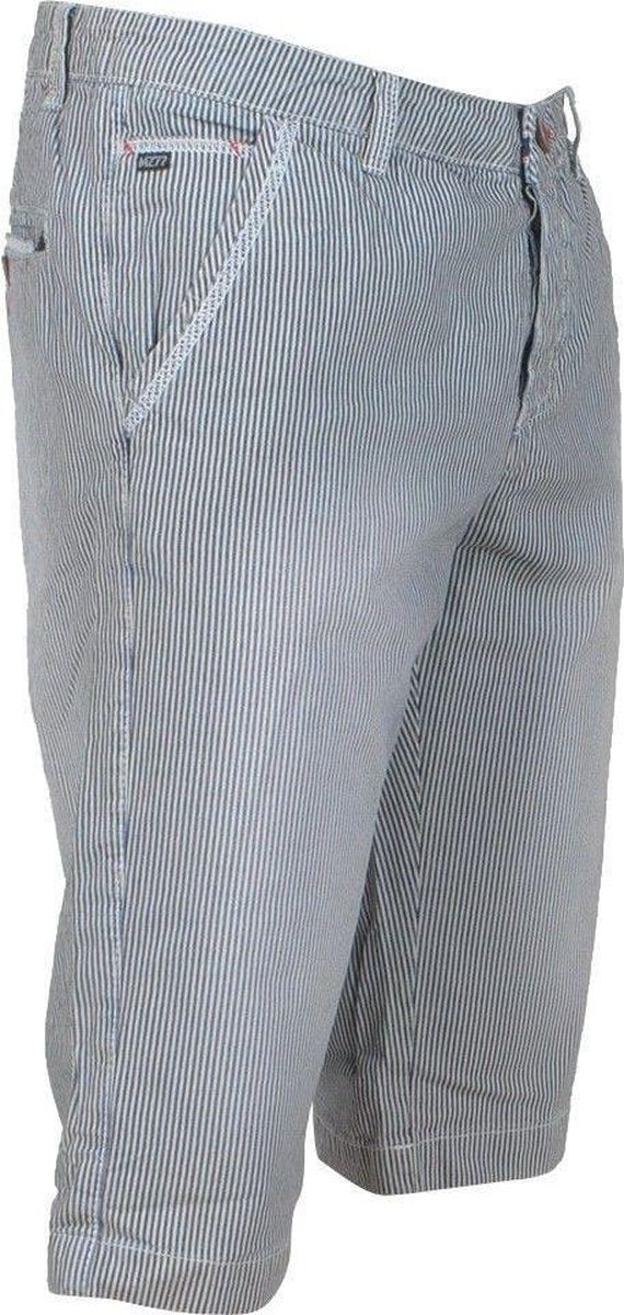 MZ72 - Heren Jeans Short - Fervent - Gestreept - Donkergrijs
