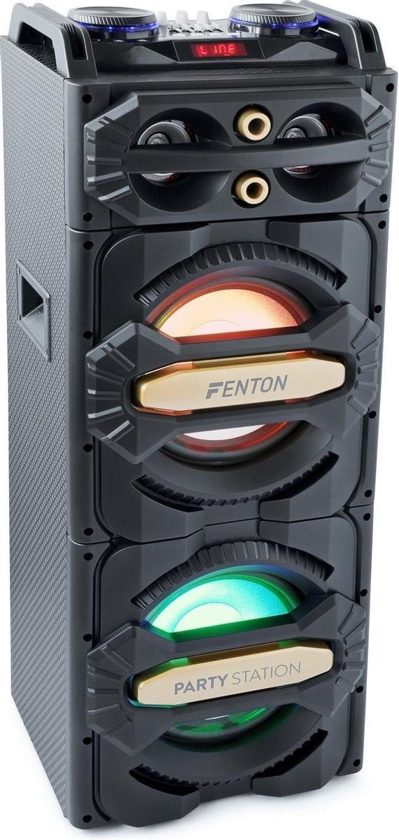 Party speaker - Fenton LIVE2101 actieve speaker 800W met o.a. Bluetooth