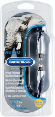 Bandridge SAL5602 Glasvezel kabel 2 m Zwart