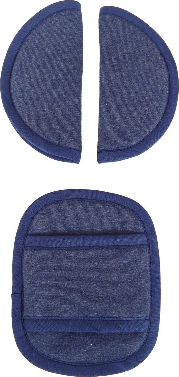 Wallabiezzz - Gordelhoes Maxi Cosi - Gordelbeschermer - Denim Blauw