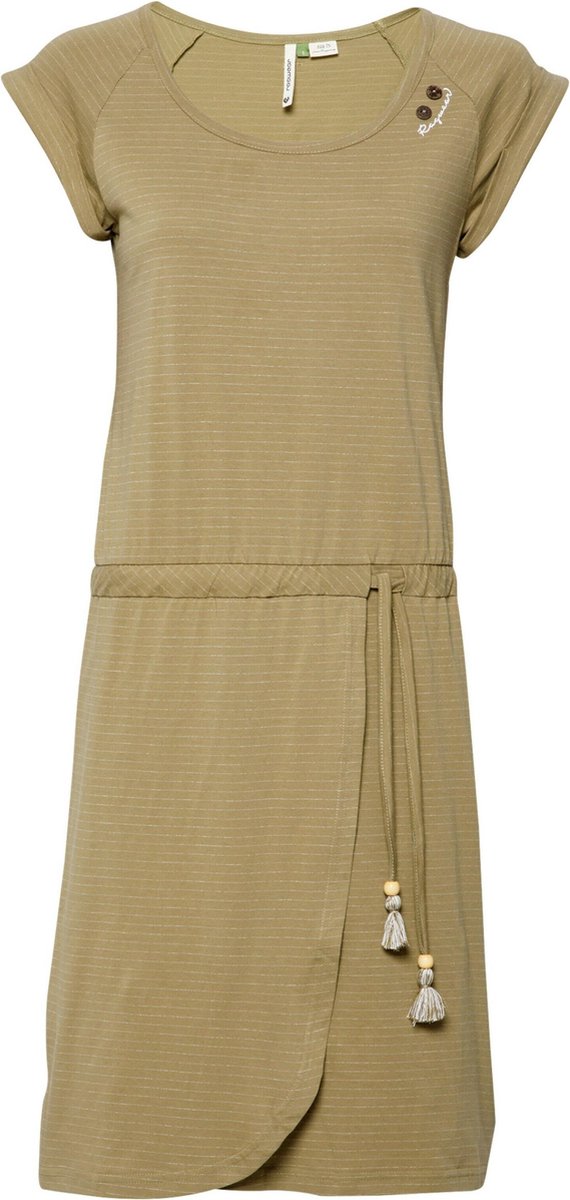 Ragwear zomerjurk Olijfgroen-M (38)
