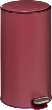 5Five Delta Vuilnisemmer metaal Rood - Soft close - Anti geur actief koolstoffilter - Uitneembare emmer - 30L - Afvalemmer