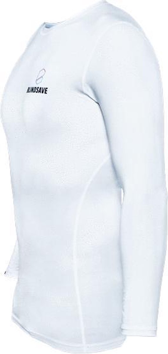 BLINDSAVE Compressie Shirt - Wit - Lange mouwen - S