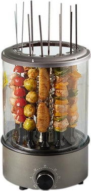 Nolad® Elektrische grillmachine - Powergrill - Snel & gemakkelijk - overal te gebruiken - 12 Spiezen - Zwart