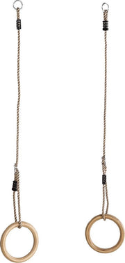 Houten Turnringen Set met PP Touw