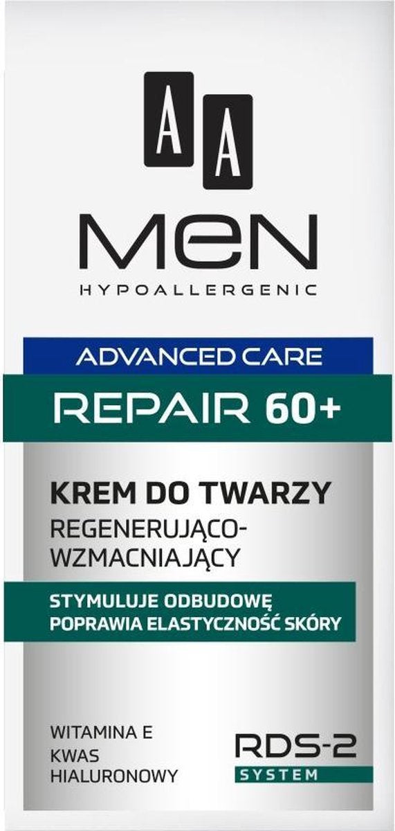 Men Advanced Care Face Cream Repair 60+ regenererende en versterkende gezichtscrème 50ml