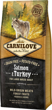 Carnilove Grain Free Salmon & Turkey Adult Large Breed 12 kg -  - 80009421