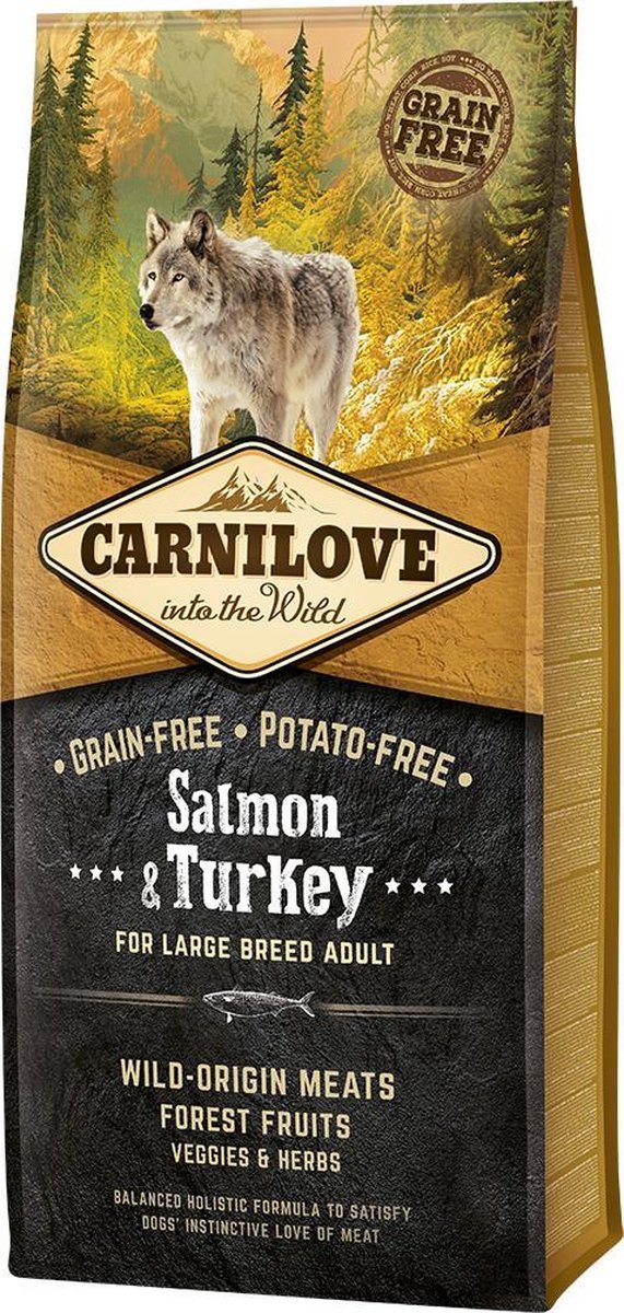 Carnilove Grain Free Salmon & Turkey Adult Large Breed 12 kg -  - 80009421