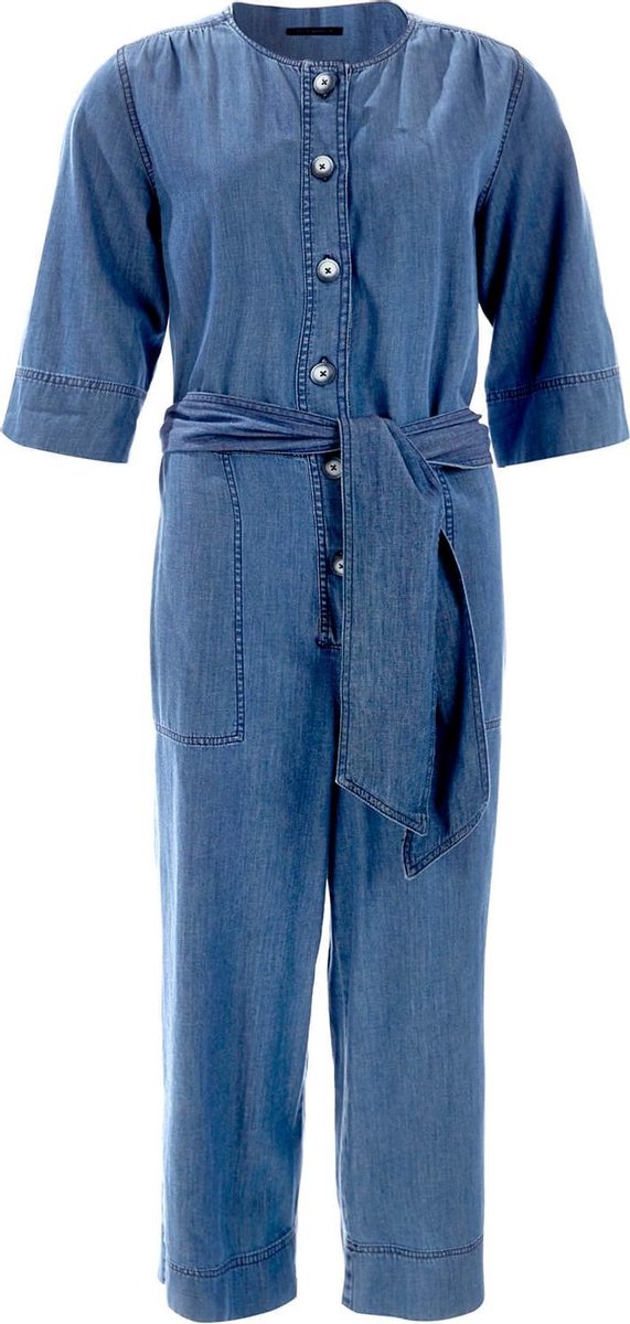 River Woods Denim cropped jumpsuit in denim