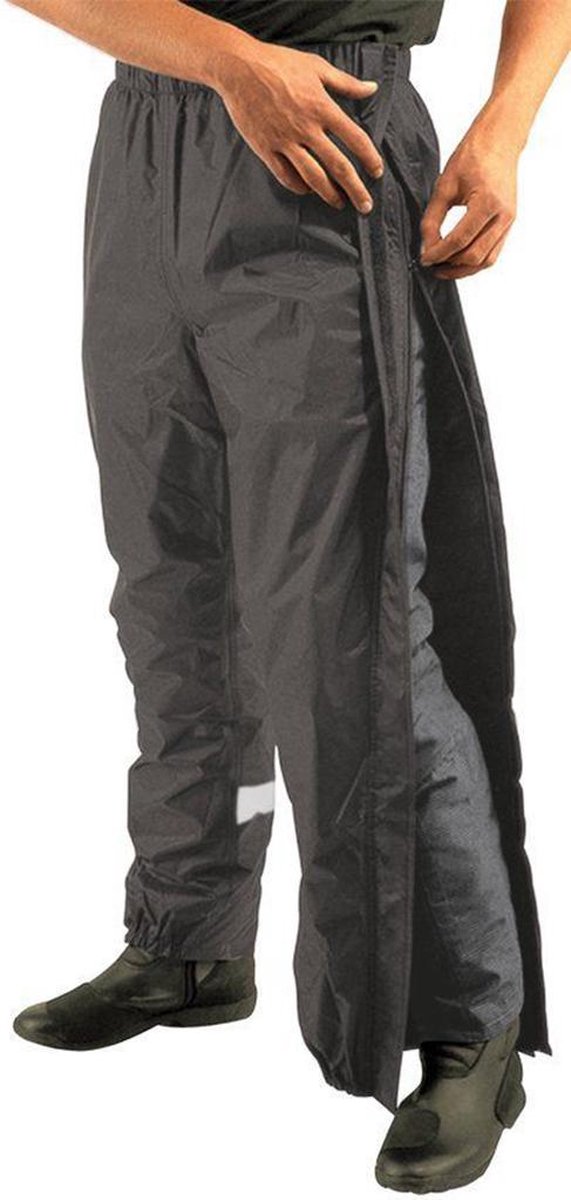 Mac in a Sac Full Zipper Regenbroek - Zwart - Maat XXXL