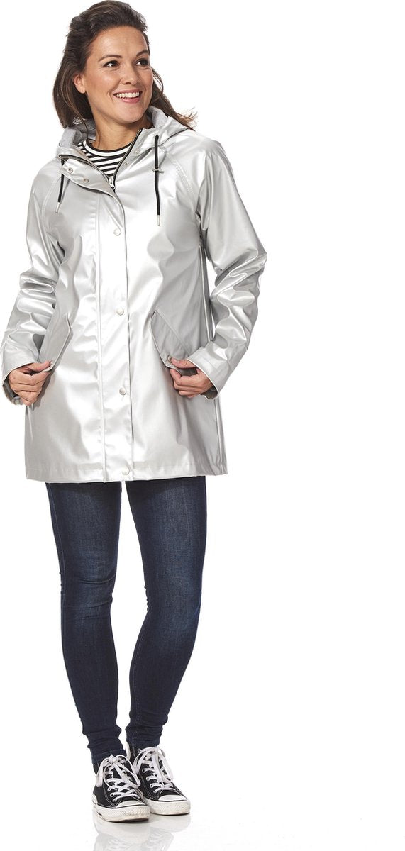 Laquer jacket Senna silver-L
