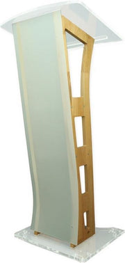Kunststof met eikenkleur hout katheder Diadem