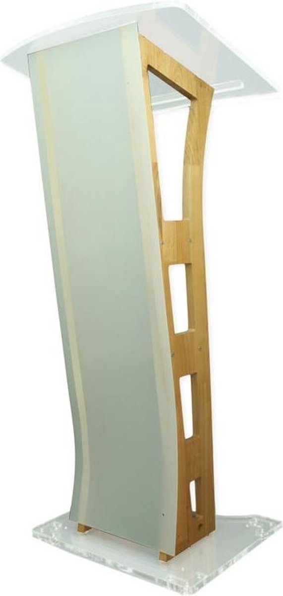 Kunststof met eikenkleur hout katheder Diadem