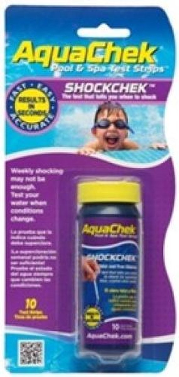 Aquachek shockchek test bepaalt het moment voor chloorcheck