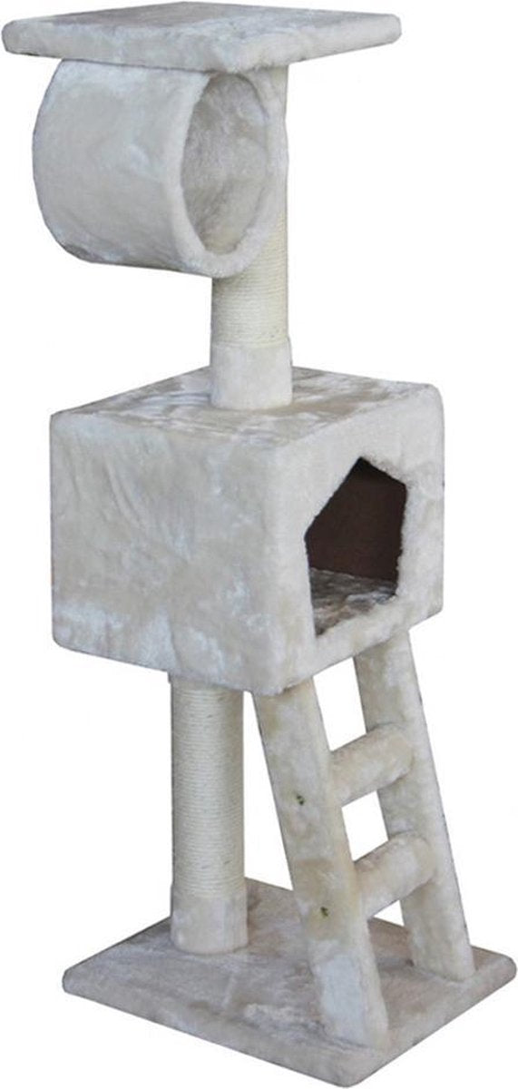 Ebi Classic Cat Tree Abigail Krabpaal - Crème - 35 x 35 x 109 cm