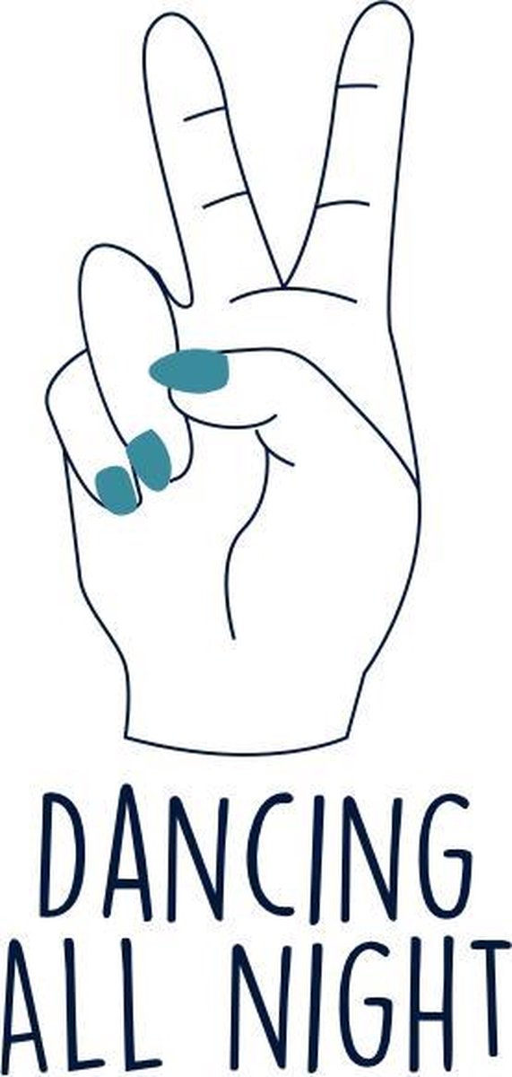 Festival tattoo | Dancing all night | blauw