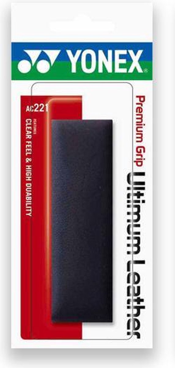 Yonex premium tennisgrip AC221 | ultimate leather | zwart