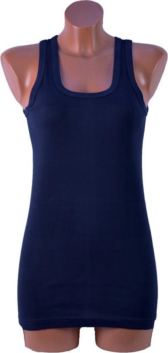 3 Pack - Dames hemd - 100% katoen - Zwart - Maat L