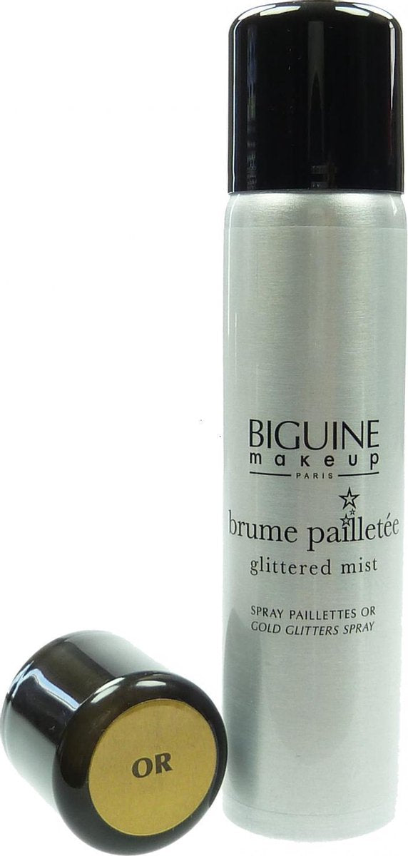 BIGUINE Glitter Spray Gold Body Hair Spray - 75ml