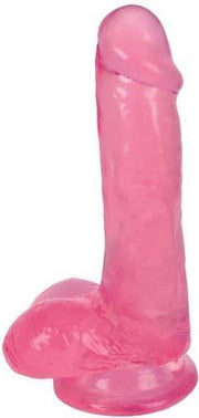 Dildo Met Ballen - Cherry Ice - Ook voor anaal gebruik - Met sterke zuignap - 15cm