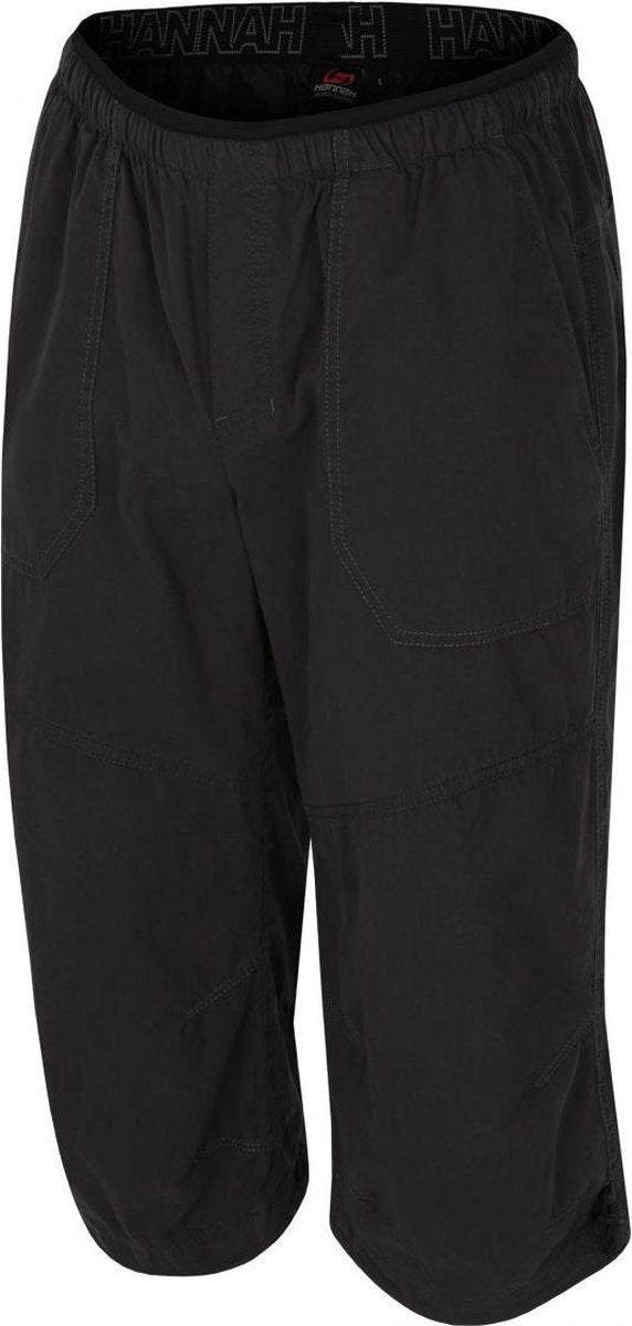 Hannah Driekwart Broek Hug Heren Katoen/polyamide Zwart Mt Xl