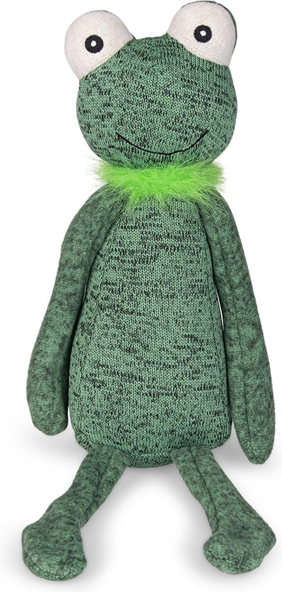 Speelgoed hond pluche kikker karel 38cm