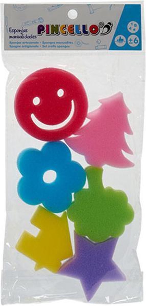Pincello Stempels Figuren Foam 6 Stuks