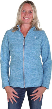 BJØRNSON Fleece Vest 4 seizoenen Dames Blauw melange - Maat 40 - JILL