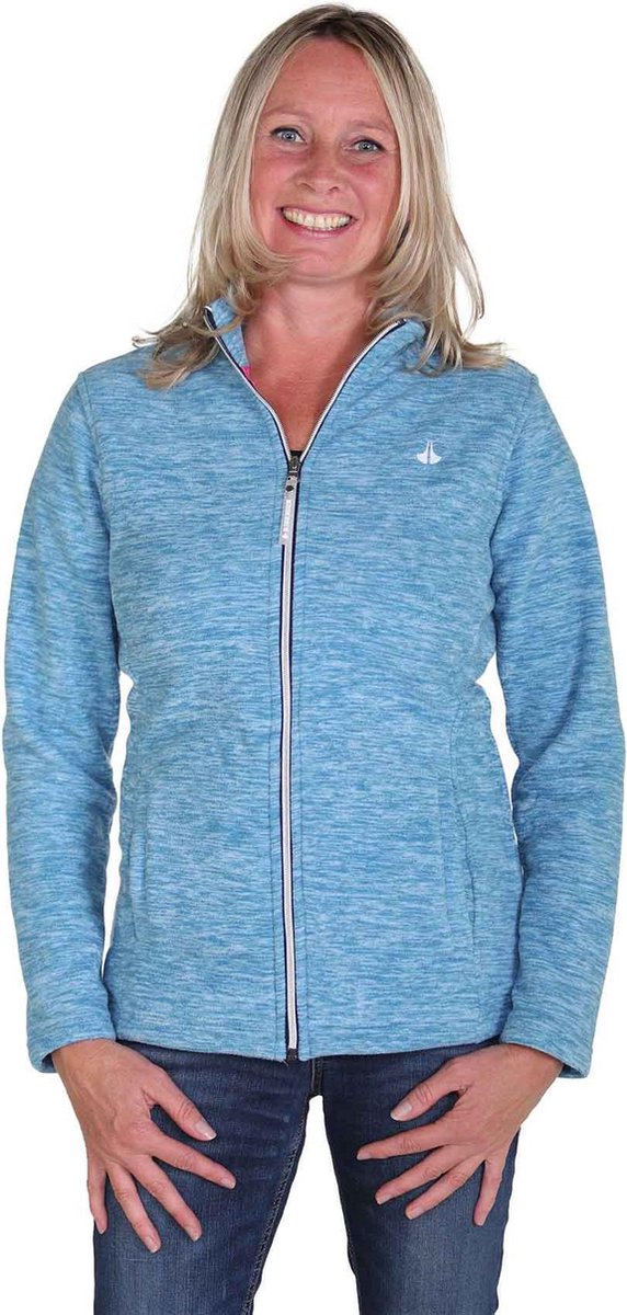 BJØRNSON Fleece Vest 4 seizoenen Dames Blauw melange - Maat 40 - JILL