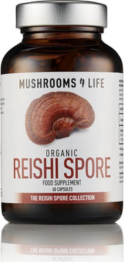 Mushrooms4Life / Reishi Spore Paddenstoel Biologisch – 60caps