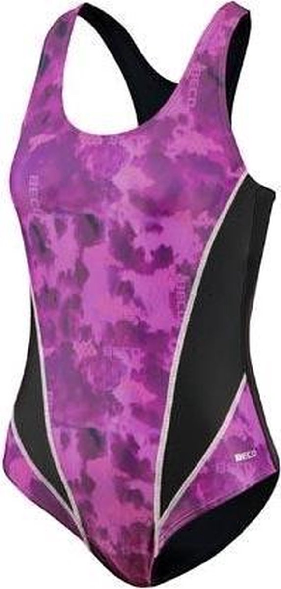 Beco Badpak Dames Polyamide/elastaan Roze/paars/zwart Maat 34